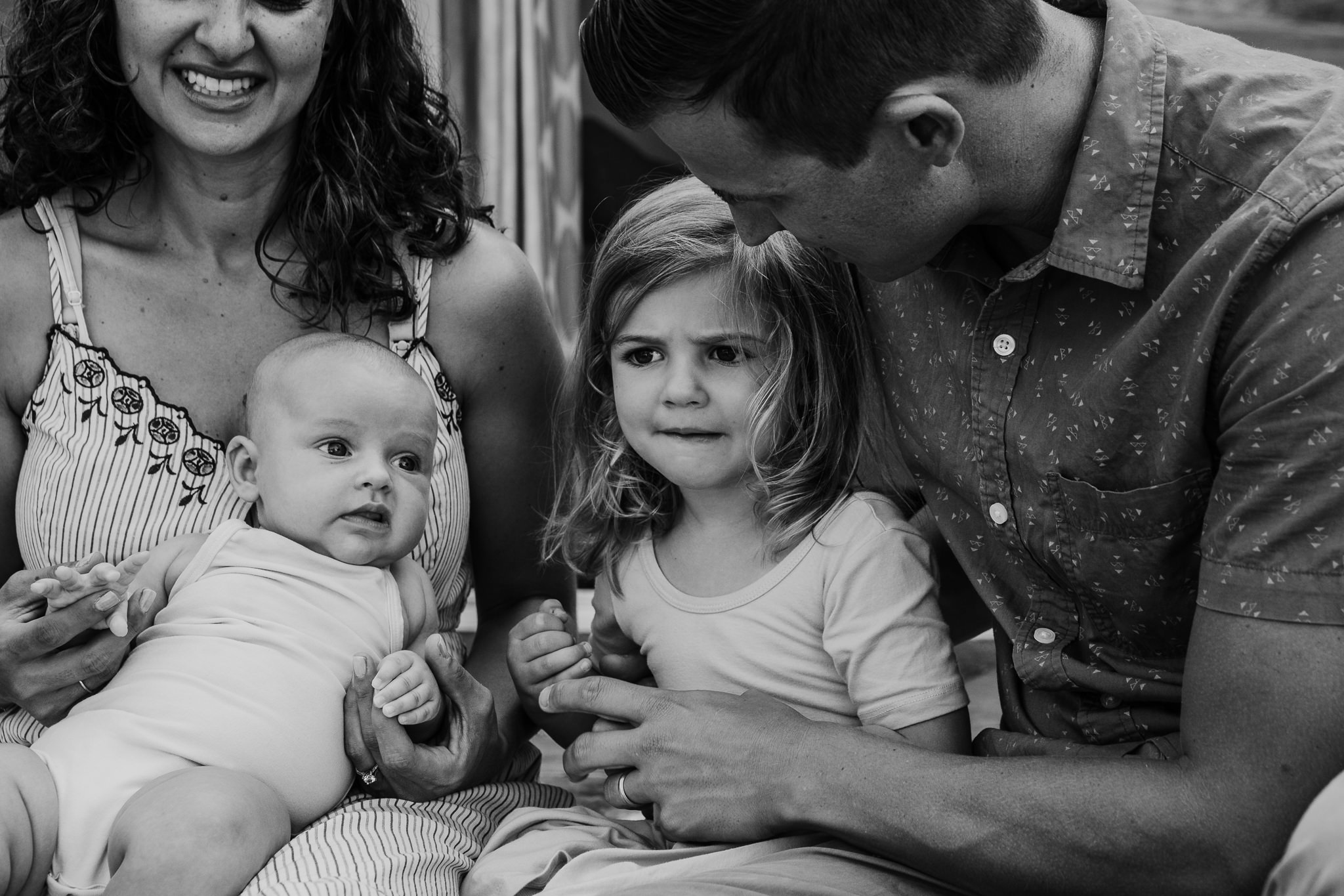 B&W family photo - Atwater Village, CA