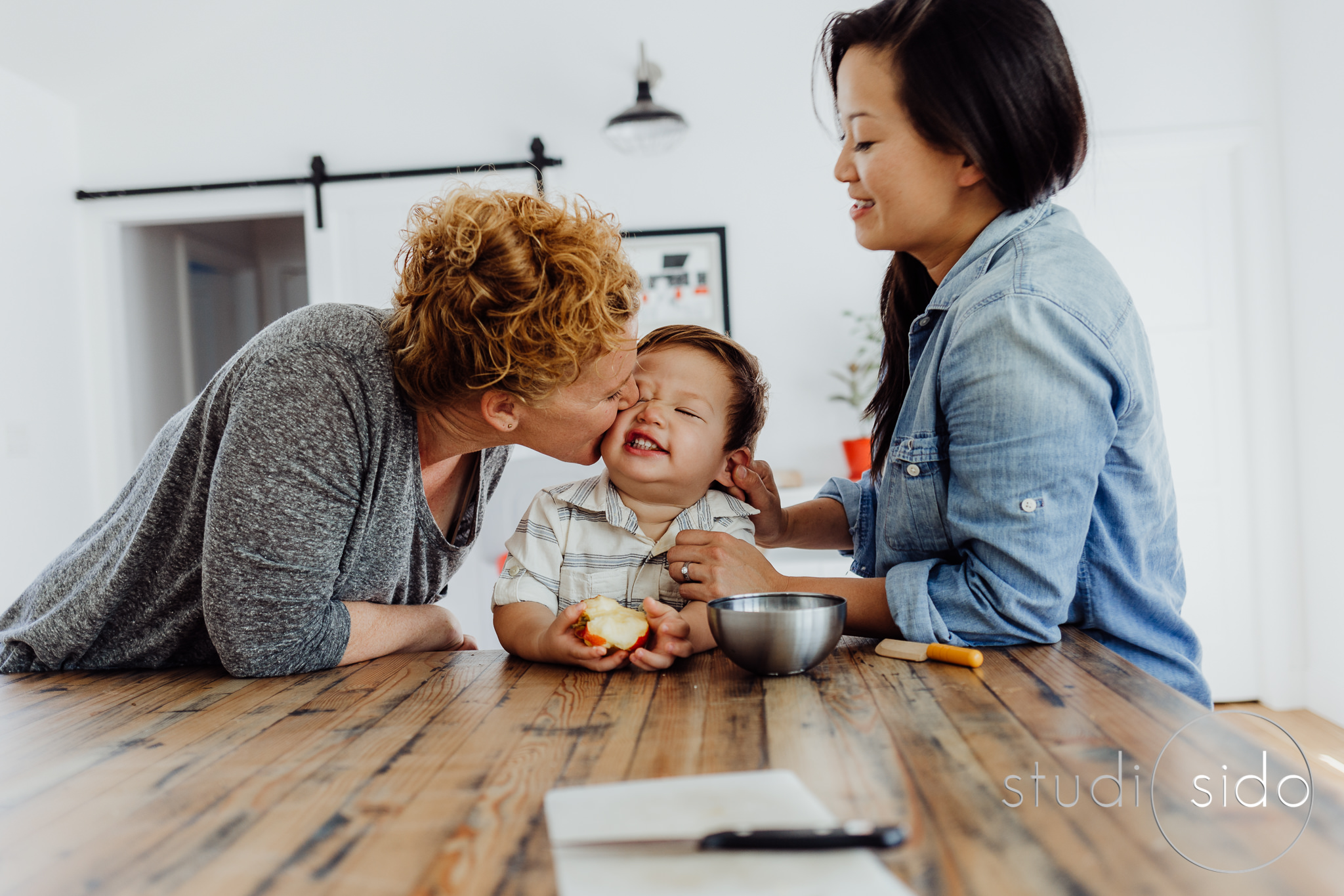 Two moms and son in Los Angeles, CA