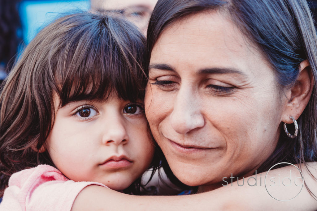 Mom and Child Embracing