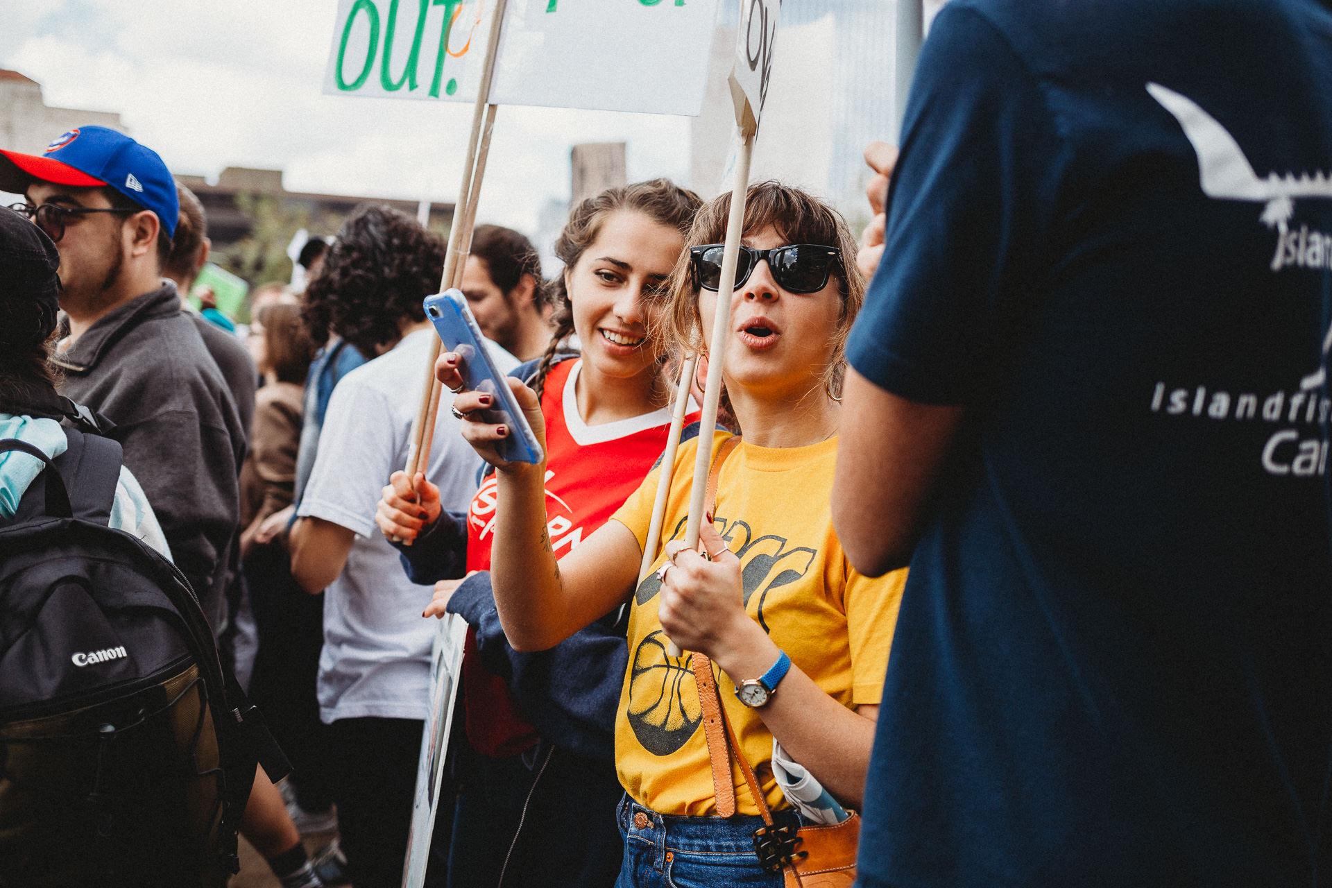 Students at the March for Our Lives Rally in downtown Los Angeles, CA