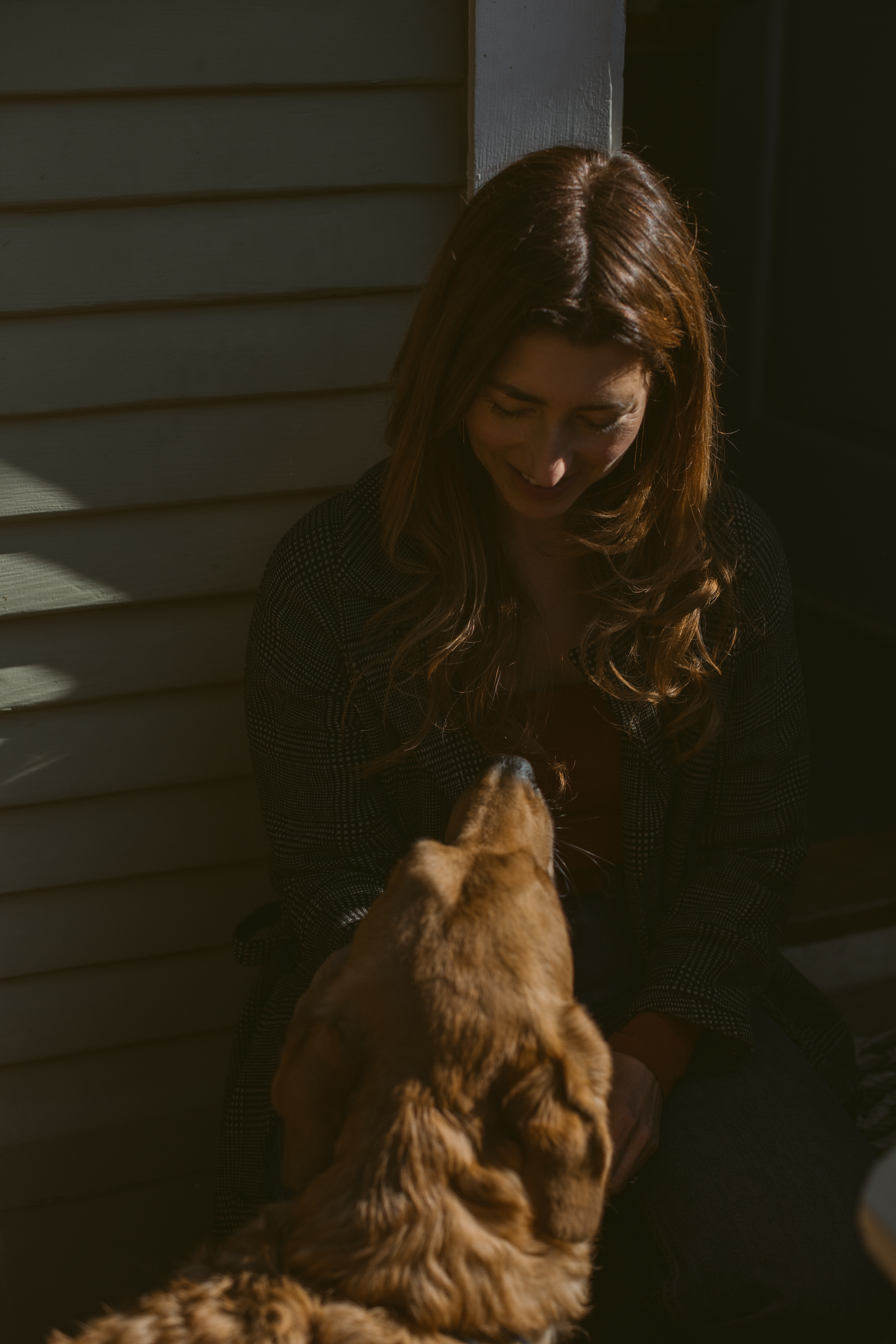 Sarah Sido and Her Dog